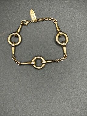Talbots Brass Link Horsebit Bracelet